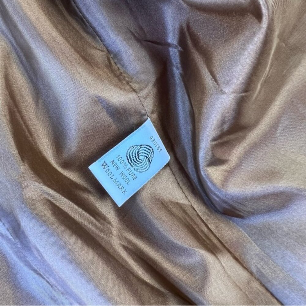 PENDLETON tan wool one-button blazer | size 10P - image 6